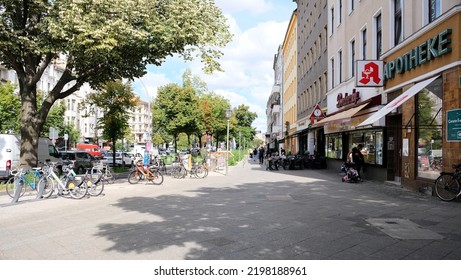 Berlin, Germany, August 31, 2022, Late Summer Street Scene On Mehringdamm In Kreuzberg.