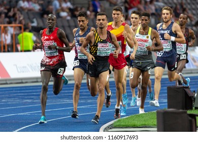 BERLIN, GERMANY- AUGUST 7, 2018: European Athletics Championships. 10000m Men Final.