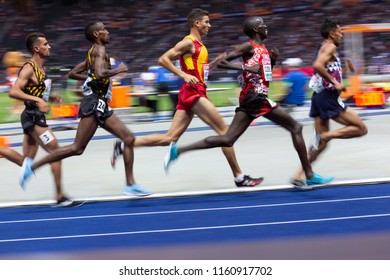 BERLIN, GERMANY- AUGUST 7, 2018: European Athletics Championships. 10000m Men Final.