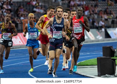 BERLIN, GERMANY- AUGUST 7, 2018: European Athletics Championships. 10000m Men Final.