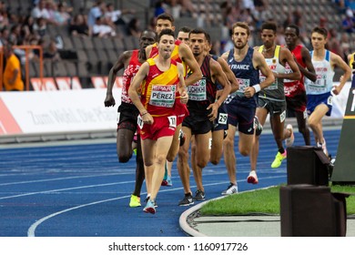 BERLIN, GERMANY- AUGUST 7, 2018: European Athletics Championships. 10000m Men Final.