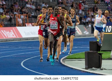 BERLIN, GERMANY- AUGUST 7, 2018: European Athletics Championships. 10000m Men Final.