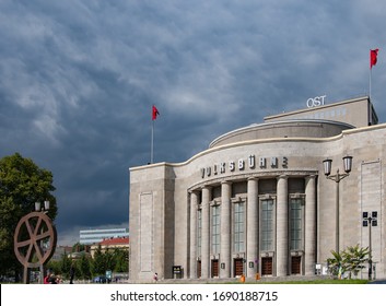 Berlin, Germany - August 9, 2012: Volksbühne Theatre In Berlin