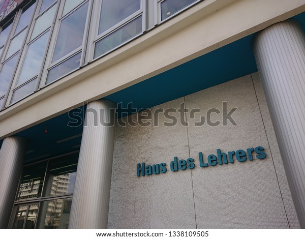 Berlin Germany Ber 6 2019 Haus Stock Photo Edit Now 1338109505