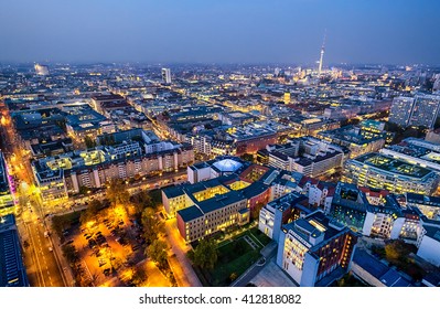 berlin - germany - cityscape at night