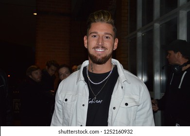 Berlin Germany December 1, 2018: „Love Island“ Star Mike Heiter   During Visit The City