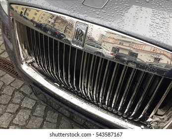 Berlin, Germany - December 19, 2016: Rolls Royce Car. Founded In 1906 By Charles Stewart Rolls And Sir Frederick Royce, It Is A British Car-manufacturing And, Later, Aero-engine Manufacturing Company