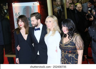 BERLIN, GERMANY - FEBRUARY 11: Jamie Dornan Dakota, Johnson and attend the 'Fifty Shades of Grey' premiere during the 65th Berlinale Festival at Zoo Palast on February 11, 2015 in Berlin, Germany.