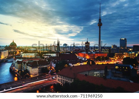 Similar – Berlin Panorama with view of Museum Island