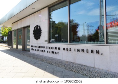 Berlin, Germany - July 20, 2019: Entrance To The Federal Ministry Of The Interior, Building And Community In Berlin, Germany