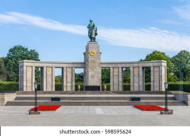 Berlin, Germany - July 31, 2012: Soviet War Memorial (Tiergarten) in Berlin  City Centre
