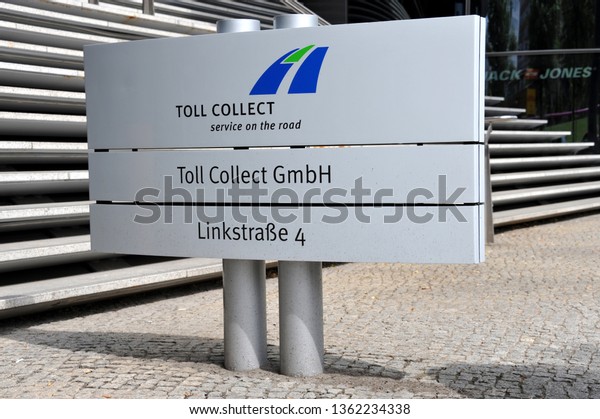 Berlin / Germany - June 10, 2012: Headquarters\
of Toll Collect in Berlin, Germany - Toll Collect is a German\
company that has developed and is running the tolling system for\
trucks  - LKW-Maut