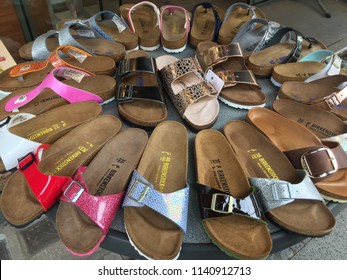 birkenstock sandals at famous footwear