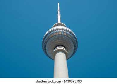 Berlin, Germany - June 2019 : The Television tower (Fernsehturm) in Berlin, Germany