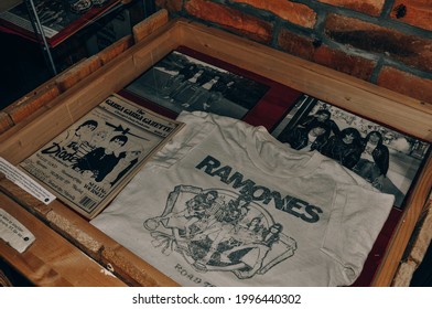 Berlin, Germany. June 26, 2013. Ramones Museum. One Of The Very First Punk Rock Bands.