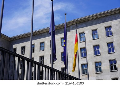 Berlin, Germany - June 5, 2022: The Federal Ministry of Finance (BMF) in Berlin