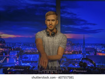 Berlin, Germany - March 2017: Calvin Harris Wax Figure In Madame Tussaud's Museum