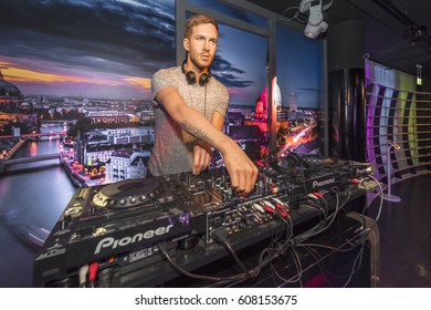 Berlin, Germany - March 2017: Calvin Harris Wax Figure In Madame Tussauds City Museum