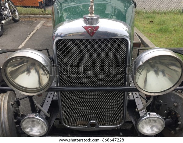 Berlin, Germany - May 13, 2017: Alvis car.\
Details. Alvis Car and Engineering Company Ltd was a British\
manufacturing company from 1919 to\
1967