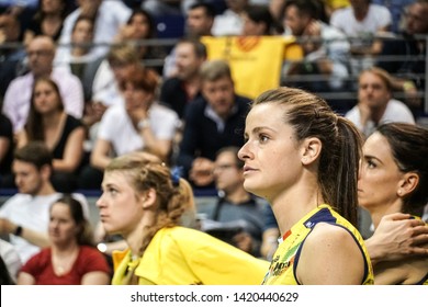 Berlin, Germany - May 21, 2019: Volleyball Player Marta Bechis, Part Of The Imoco Volley Conegliano, Italian Women's Volleyball Club, During The CEV Champions League Volley 2019 Super Final