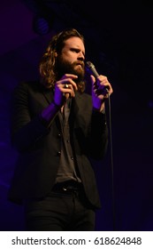 Berlin, Berlin / GERMANY - May 25, 2016: American Rock Band Father John Misty From Rockville, Maryland, With Its Vocalist Joshua Michael Tillman Giving A Live Concert In Berlin Astra Kulturhaus.