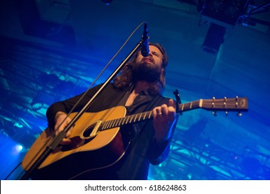 Berlin, Berlin / GERMANY - May 25, 2016: American Rock Band Father John Misty From Rockville, Maryland, With Its Vocalist Joshua Michael Tillman Giving A Live Concert In Berlin Astra Kulturhaus.