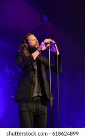 Berlin, Berlin / GERMANY - May 25, 2016: American Rock Band Father John Misty From Rockville, Maryland, With Its Vocalist Joshua Michael Tillman Giving A Live Concert In Berlin Astra Kulturhaus.