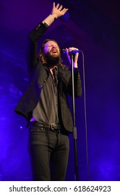 Berlin, Berlin / GERMANY - May 25, 2016: American Rock Band Father John Misty From Rockville, Maryland, With Its Vocalist Joshua Michael Tillman Giving A Live Concert In Berlin Astra Kulturhaus.