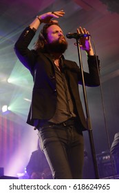 Berlin, Berlin / GERMANY - May 25, 2016: American Rock Band Father John Misty From Rockville, Maryland, With Its Vocalist Joshua Michael Tillman Giving A Live Concert In Berlin Astra Kulturhaus.