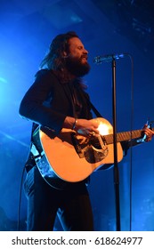 Berlin, Berlin / GERMANY - May 25, 2016: American Rock Band Father John Misty From Rockville, Maryland, With Its Vocalist Joshua Michael Tillman Giving A Live Concert In Berlin Astra Kulturhaus.