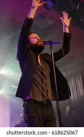 Berlin, Berlin / GERMANY - May 25, 2016: American Rock Band Father John Misty From Rockville, Maryland, With Its Vocalist Joshua Michael Tillman Giving A Live Concert In Berlin Astra Kulturhaus.