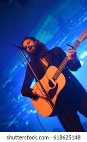 Berlin, Berlin / GERMANY - May 25, 2016: American Rock Band Father John Misty From Rockville, Maryland, With Its Vocalist Joshua Michael Tillman Giving A Live Concert In Berlin Astra Kulturhaus.