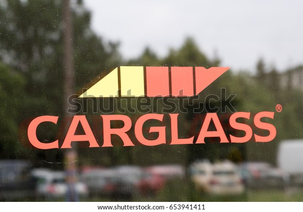 Berlin, Germany - May 25, 2017:\
Carglass sign. Auto glass company providing repair services for\
cars
