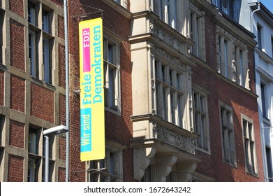 Berlin / Germany - May 7, 2016: Headquarters Of German Free Democratic Party - Hans-Dietrich-Genscher-Haus - In Berlin - FDP Is A Liberal And Classical Liberal Party In Germany