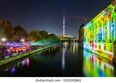 Berlin, Germany Octobre 2018. Festival Of Lights Berlin.