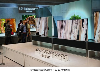 Berlin, Germany - September 10, 2019: LG Exhibition Stand During The IFA Or Internationale Funkausstellung Berlin