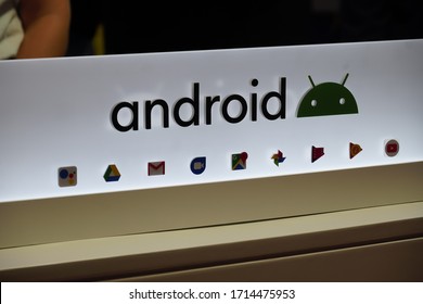 Berlin, Germany - September 10, 2019: Logo Of Android, Mobile Operating System Based On A Modified Version Of The Linux Kernel And Other Open Source Software