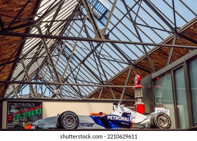 
Berlin, Germany-Aug 3, 2022
BMW Sauber F1 Car Season 2006. The Team's Livery Consisted Of The Traditional BMW Blue And White With A Hint Of Red, Classic Remise Berlin, Germany.