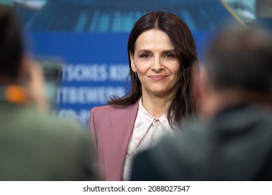 BERLIN, GERMANY-February 10, 2019: Juliette Binoche attends the "Who You Think I Am"  press conference during the 69th Berlinale International Film Festival