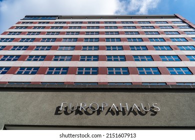 Berlin Kreuzberg 2022: The Europahaus is a large office tower, built in 1931. It houses various institutions, including the Federal Ministry for Economic Cooperation and Development.