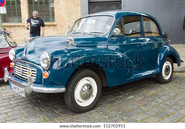 BERLIN -\
MAY 11: British economy car Morris Minor 1000, 26th Oldtimer-Tage\
Berlin-Brandenburg, May 11, 2013 Berlin,\
Germany