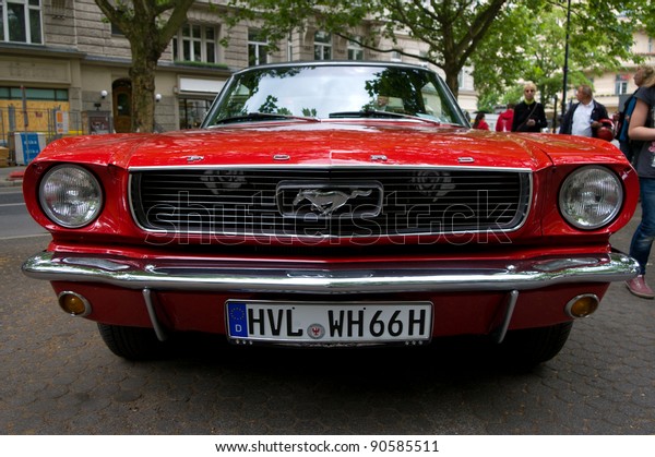 BERLIN - MAY 28: Ford Mustang GT in 1968, the\
exhibition \