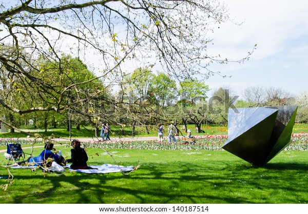 Berlin May 4 Obstgarten Britzer Garten Stock Image Download Now