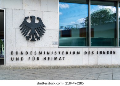 Berlin Mitte 2022: The Federal Ministry Of The Interior And For Community (Bundesministerium Des Innern Und Für Heimat, BMI). Current Minister Is Nancy Faeser, SPD.