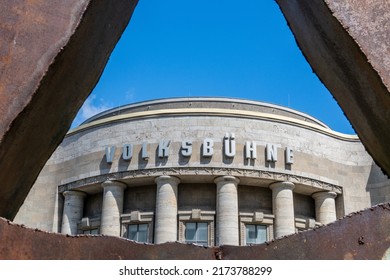 Berlin Mitte 2022: View Of The Volksbühne Am Rosa-Luxemburg-Platz, An Experimental Theater With A Long Tradition.