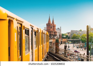 Berlin Oberbaumbridge, Germany, During Summer