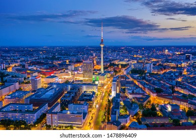 Berlin Skyline In The Night