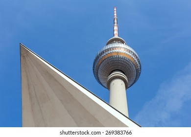 Berlin TV tower at Alexanderplatz, Germany