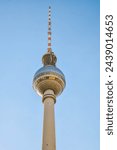 Berlin TV Tower, Fernsehturm. Travel and tourism in Berlin. Berlin landmarks.