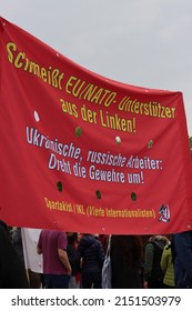 Berlin,Berlin,Germany - 01st Of May 2022 
Worker's Day Demonstrations In Berlin, Friedrichstraße.